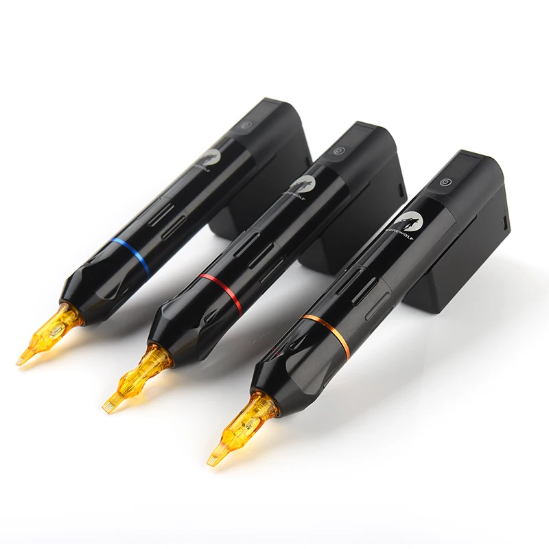 

Новый дизайн, перезаряжаемая беспроводная аккумуляторная ручка, машинка для изготовления татуировок, Вращающаяся ручка