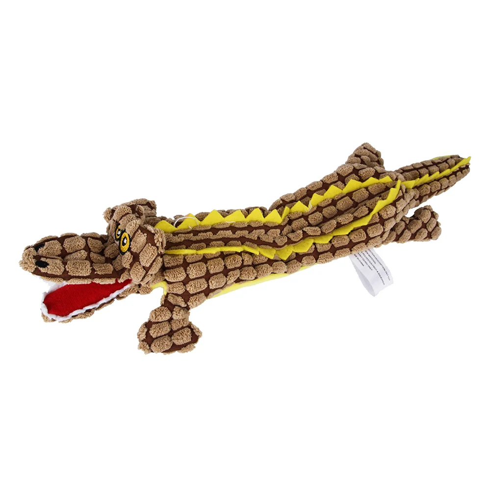 1 Pcs Pet Plush Dog Toys Chew Squeaky Toy Cartoon Crocodile Puppy Chewing Interactive Cat Sound RT99 | Дом и сад