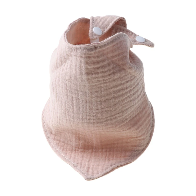 Baby Infant Cotton Bib Newborn Solid Color Triangle Scarf Feeding Saliva Towel Bandana Burp Cloth Boy Girl Shower Gifts