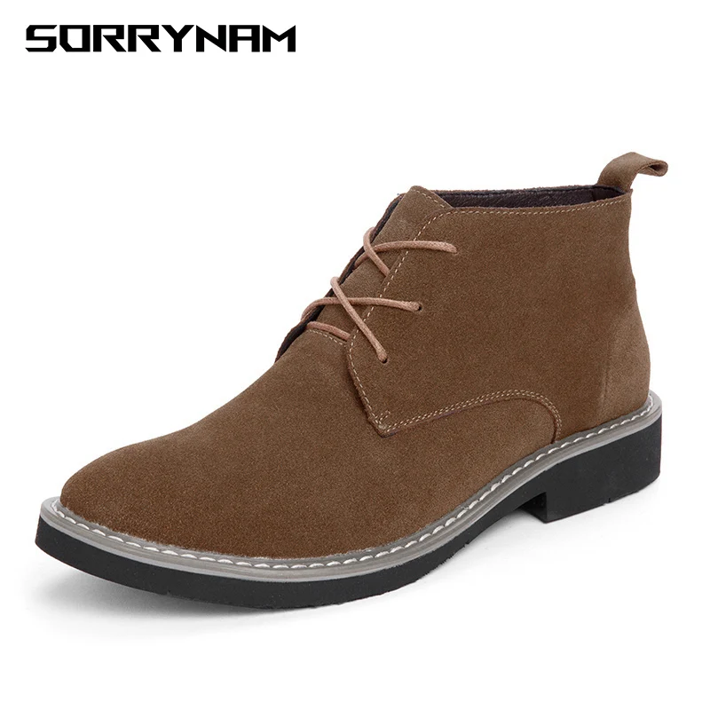 Настоящая кожа замша высокое качество деловая повседневная обувь Мужские