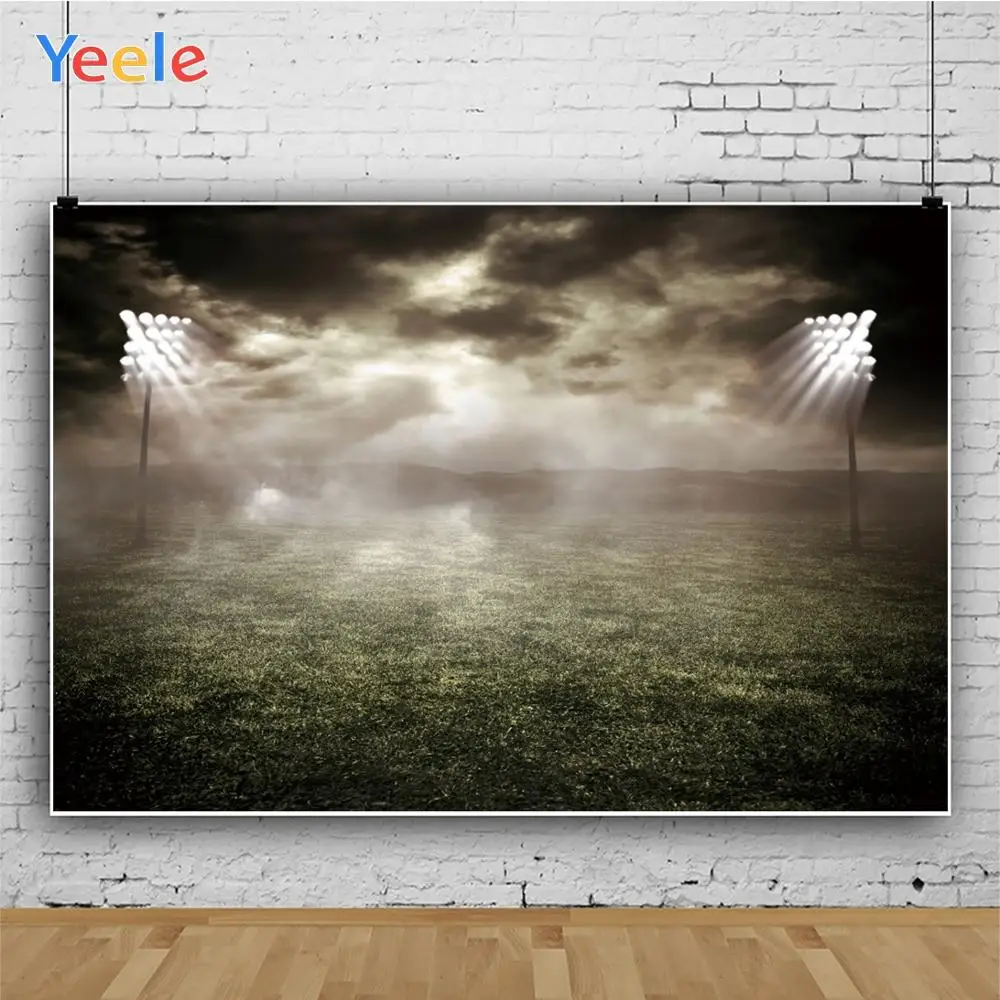 Светлый облачное небо поле Спорт Дети Сцена фотография фоны профессиональные