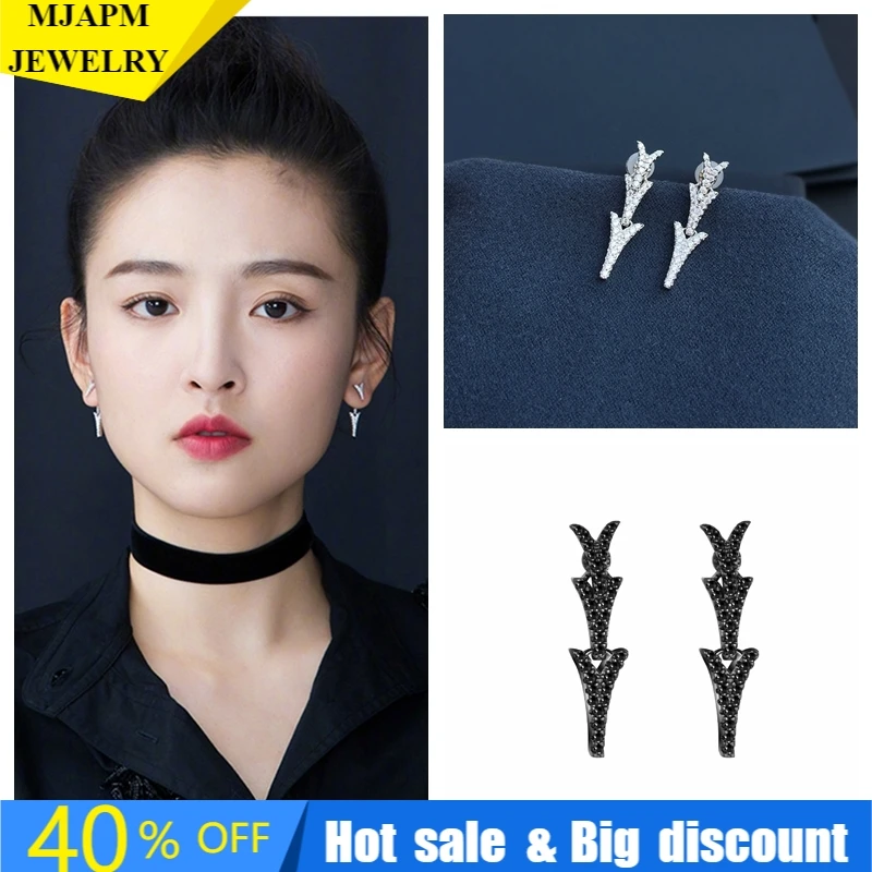 

S925 Sterling Silver 2021 New Zircon Keel Earrings Ladies Luxury Trend Earrings Monaco Luxury Jewelry Gifts High Quality 1:1