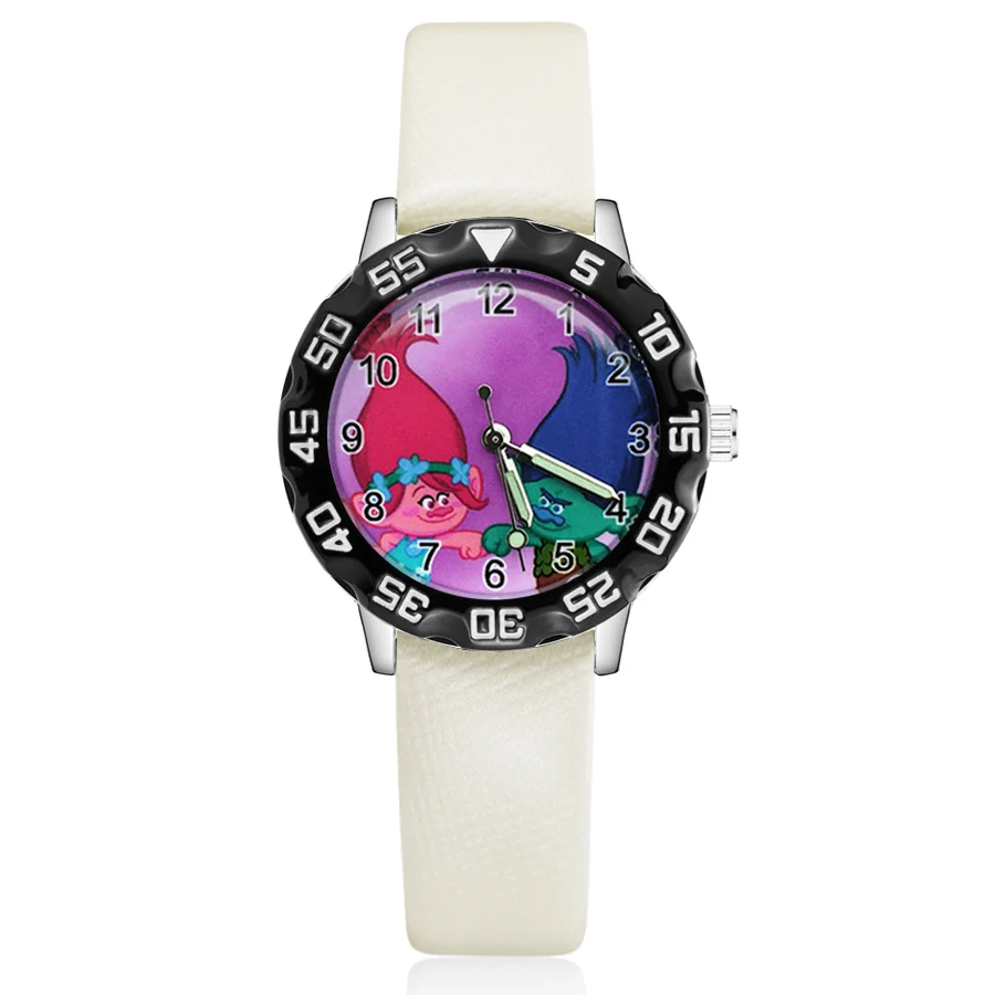 Модные милые симпатичные наручные часы в стиле троллей для детей студентов