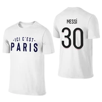 men t shirt 30 lionel messi ici c welcome to paris est paris printing tee tshirt women 100 cotton t shirt for fans clothes