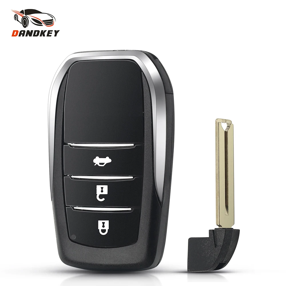 

Корпус дистанционного ключа Dandkey 2/3/4 Butons для Toyota Chr C-hr Land Cruiser 200 Avensis Auris Corolla SUV БЕСКЛЮЧЕВОЙ вход автомобильный смарт-ключ