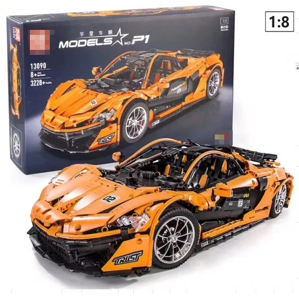 13090 пресс-формы King MOC Technic серии моделей Супер гоночный автомобиль 1:8 Модель Строительный блок кирпичи игрушки подарок для детей