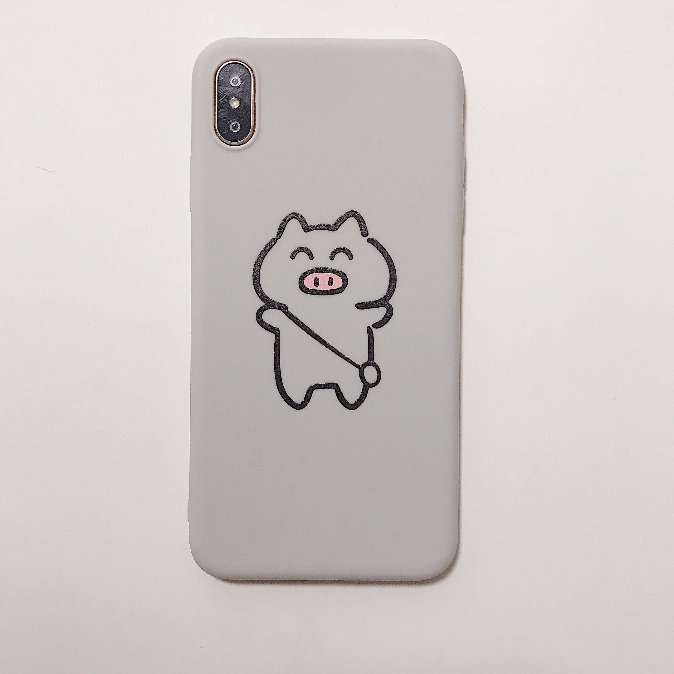 Leon Matilda чехол для iPhone 7 8 Plus чехол для coque iPhone 11 Pro 6 6S 7 8 Plus X XS Max XR силиконовый мягкий ТПУ задний Чехол - Color: 20 Pig 3