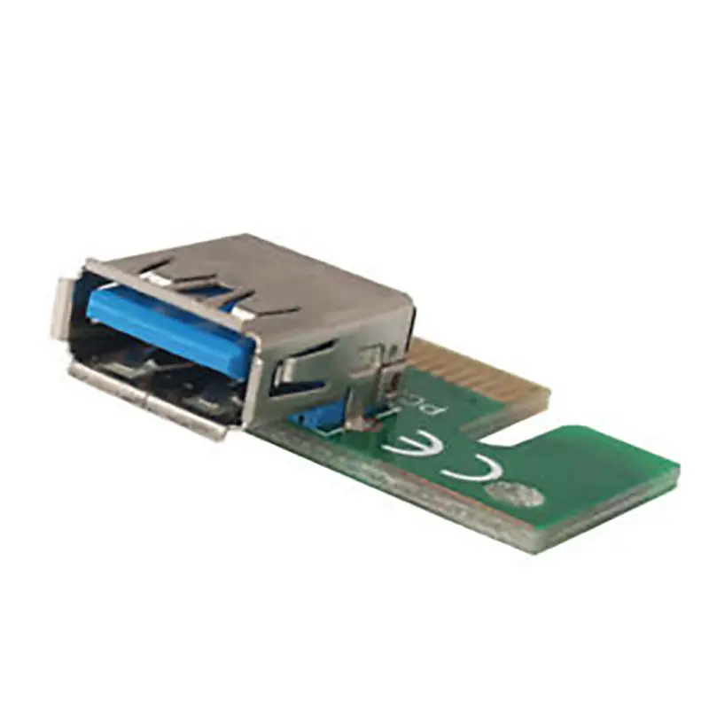 60Cm Pci-E Pci Express Riser Card 1X To 16X Usb 3.0 Data Cable Sata 6 Pin Power Supply Image For Btc Miner Machine |