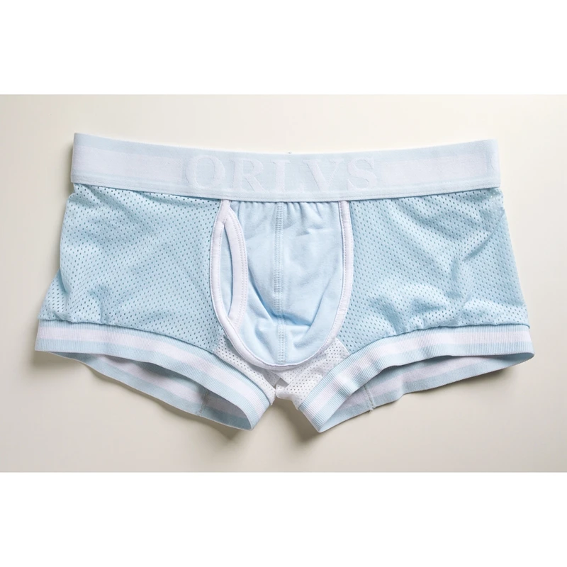 ORLVS пенис Сексуальный боксер сетка мужское нижнее белье U Pouch Сексуальные трусы хлопковые трусы боксерские шорты для геев мужские трусы OR499
