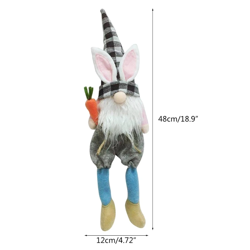 

Rabbit Easter Bunny Gnome Easter Plush Dwarf Home Party Decorations Kids Toys