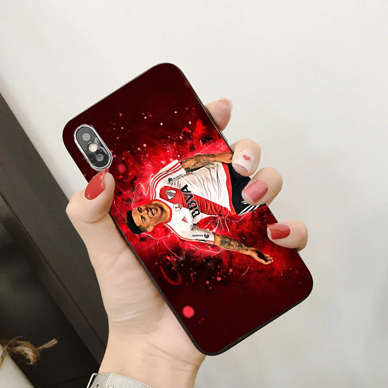 Чехол для телефона FC Ривер Плейт iphone XR 11 Pro XS Max X 5 5S черный DIY мягкий чехол Scocco SE 7 8 6