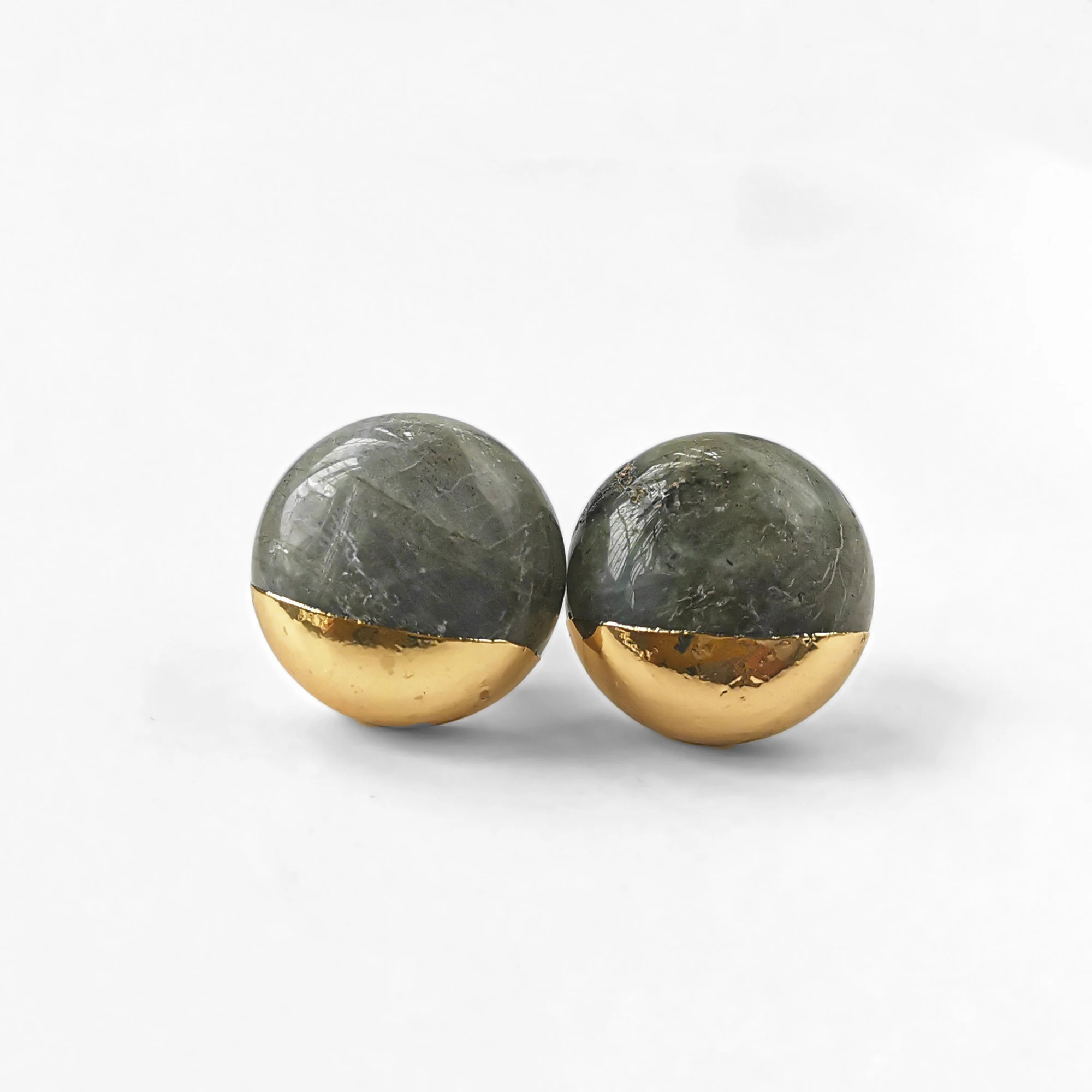 

Dainty Round Gold Labradorite Stud Earring Moonstone Crystal Earrings Women Jewelry Anniversary Birthday Gift