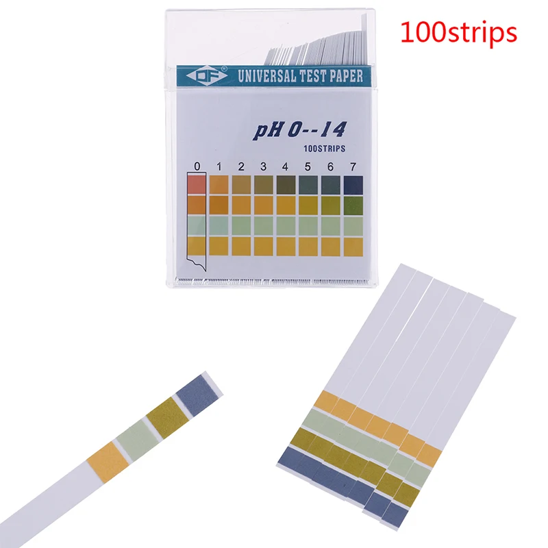 

100Pcs 0-14 PH pH test strips Full PH Meter PH Controller 1-14st Indicator Litmus Paper Water Soilsting Kit Test Strips Paper