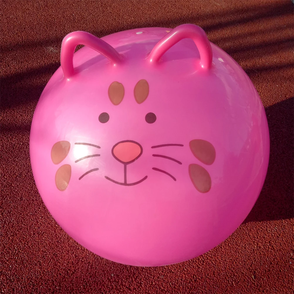 Надувной мяч для упражнений 1 шт. с мультяшными ушками ручка прыжков ПВХ коврик