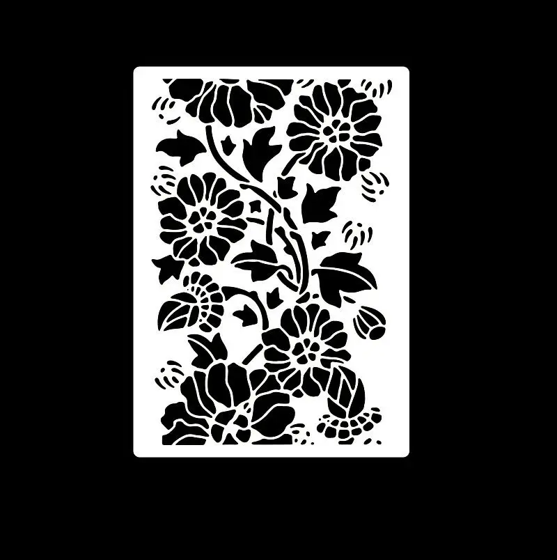 A4 DIY Stencils Wall Painting Scrapbook Coloring Embossing Album Decorative Paper Card Template wall letter cake mandala | Канцтовары