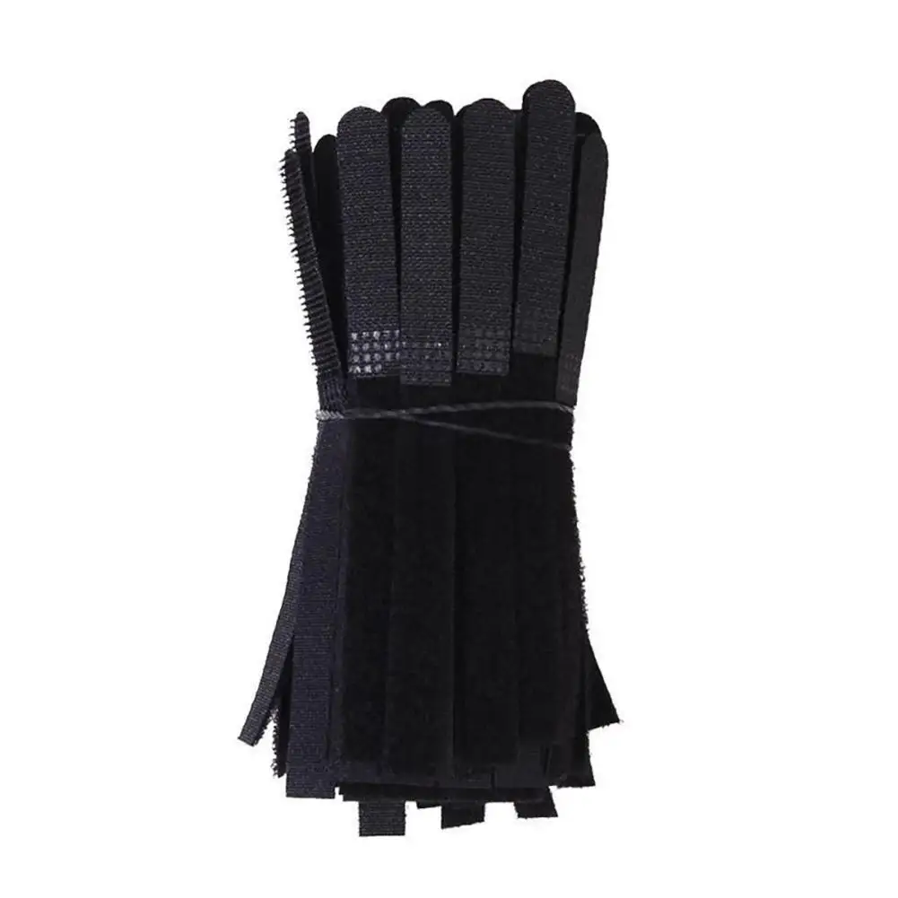 

100Pcs Reusable Nylon Hook Loop Earphone Cable Cord Ties Tidy Straps Organizer Headphone Cable Accessories