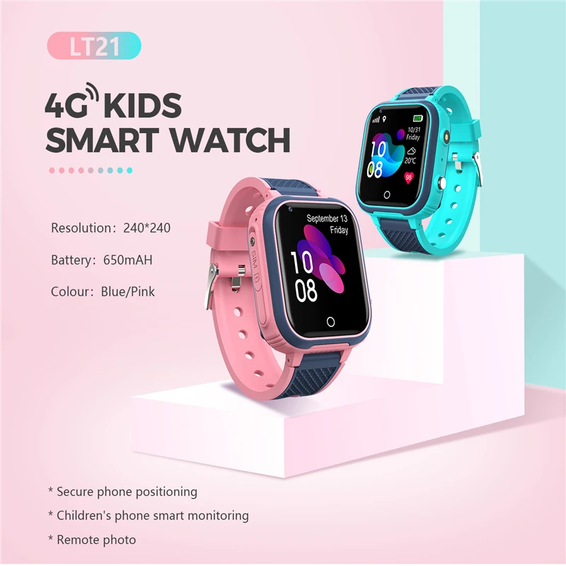 

LT21 Global Netcom 4G Children's Smart Watch Waterproof Camera Video Calling Child Student Positioning Bracelet 40#