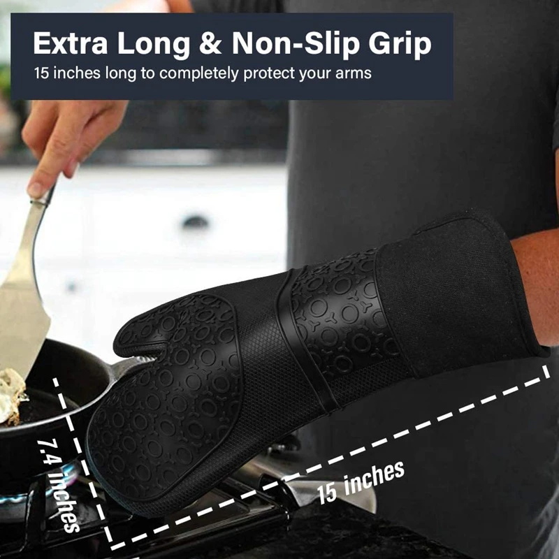 Горячая Распродажа удлиненные Силиконовые Прихватки и кастрюли наборы