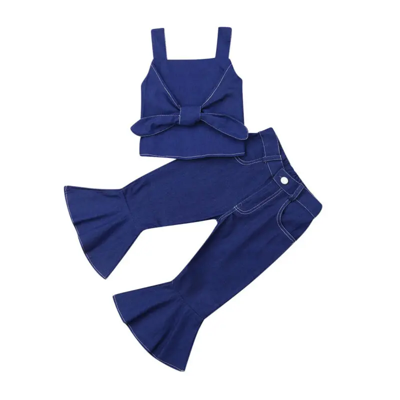 Новинка 2019 года лидер продаж летняя одежда детское платье с бантом для малышей