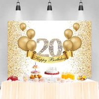laeacco gold glitters white happy birthday backdrop for photography customize diamond party banner vinyl background photo studio