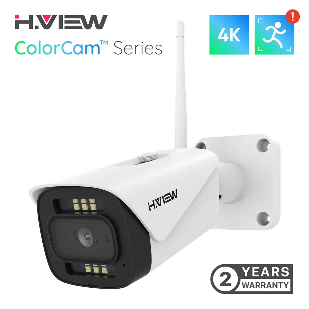 Камера Наружного видеонаблюдения H.View полноцветная камера ночного видения 8 Мп 4K