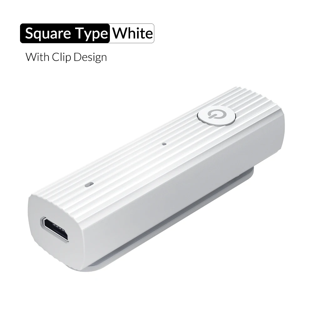 With Clip White ORICO Bluetooth 5,0 EDR приемник 3,5 мм разъем Aux аудио адаптер автомобильные наушники динамик музыка беспроводной Bluetooth адаптер с микрофоном - Цвет: With Clip White