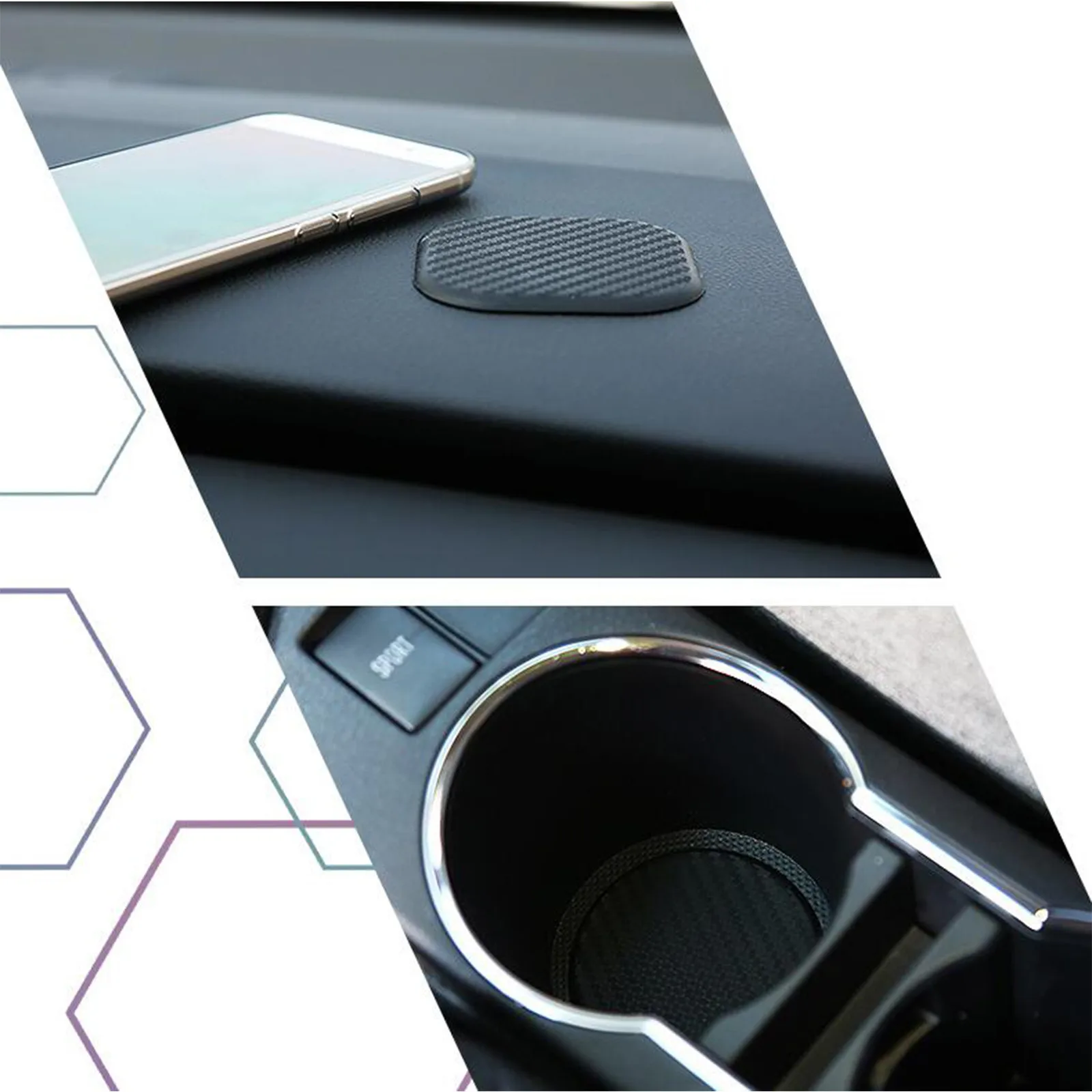 2 шт. автомобиля Мода стакана воды держатель бутылки коврик износостойкие