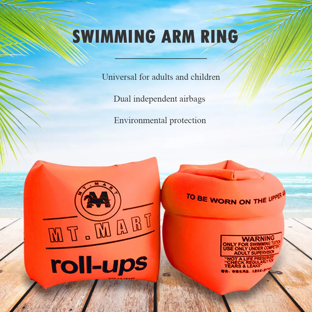 

1 Pair Baby Arm Swimming Ring Children Inflatable Pool Float Arm Circle Ring Kids Safety Training Swimming Circle Float Ring