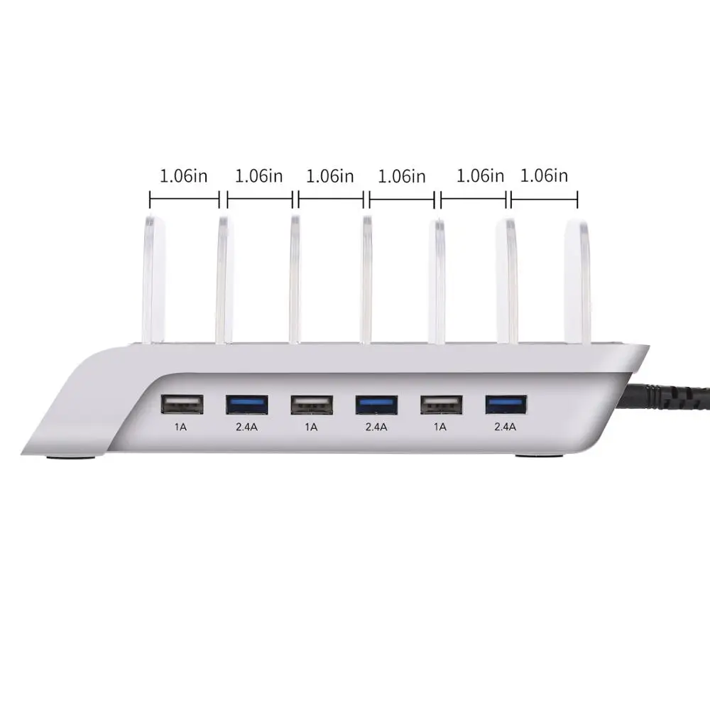 Multi Port Fast Charging USB Phone Charger 4/6 Ports Station Dock Stand Holder For All Phone/Tables/Smart Watch/Power Bank | Мобильные