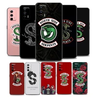 riverdale south side serpents snake phone case for realme q2 i v13 15 5g c20 a 11 12 21 y 8 25 gt neo x7 pro gt soft silicone
