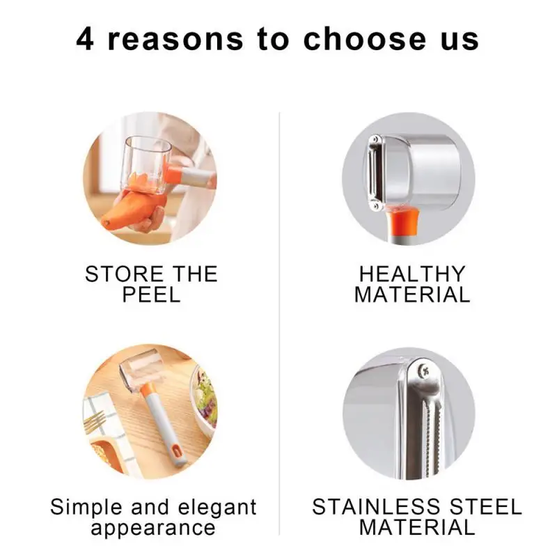 

Fruit Vegetable Peeler With Collect Cup Multifunction Carrot Potato Shred Grater Vegetable Slicer Chopper Shredders Kitchen Tool