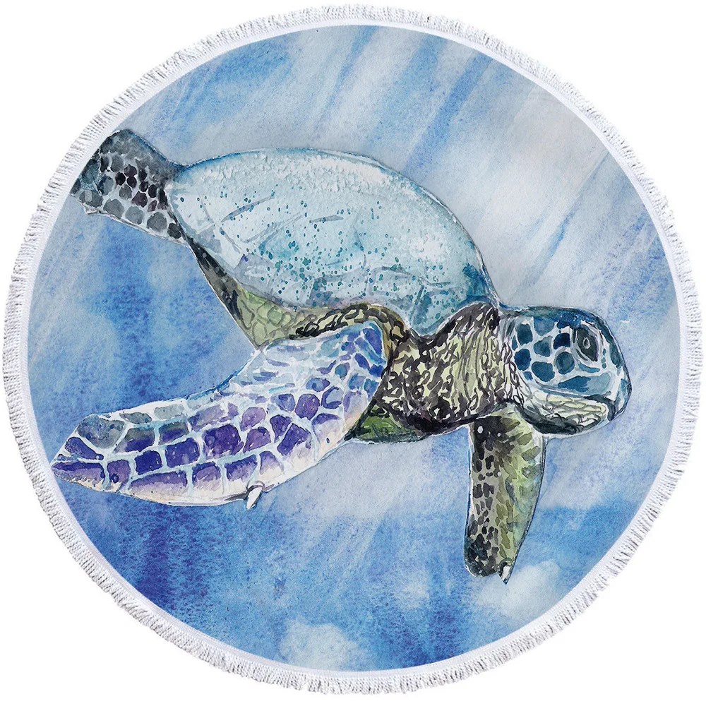 Быстросохнущее пляжное 3d-полотенце Ocean World |