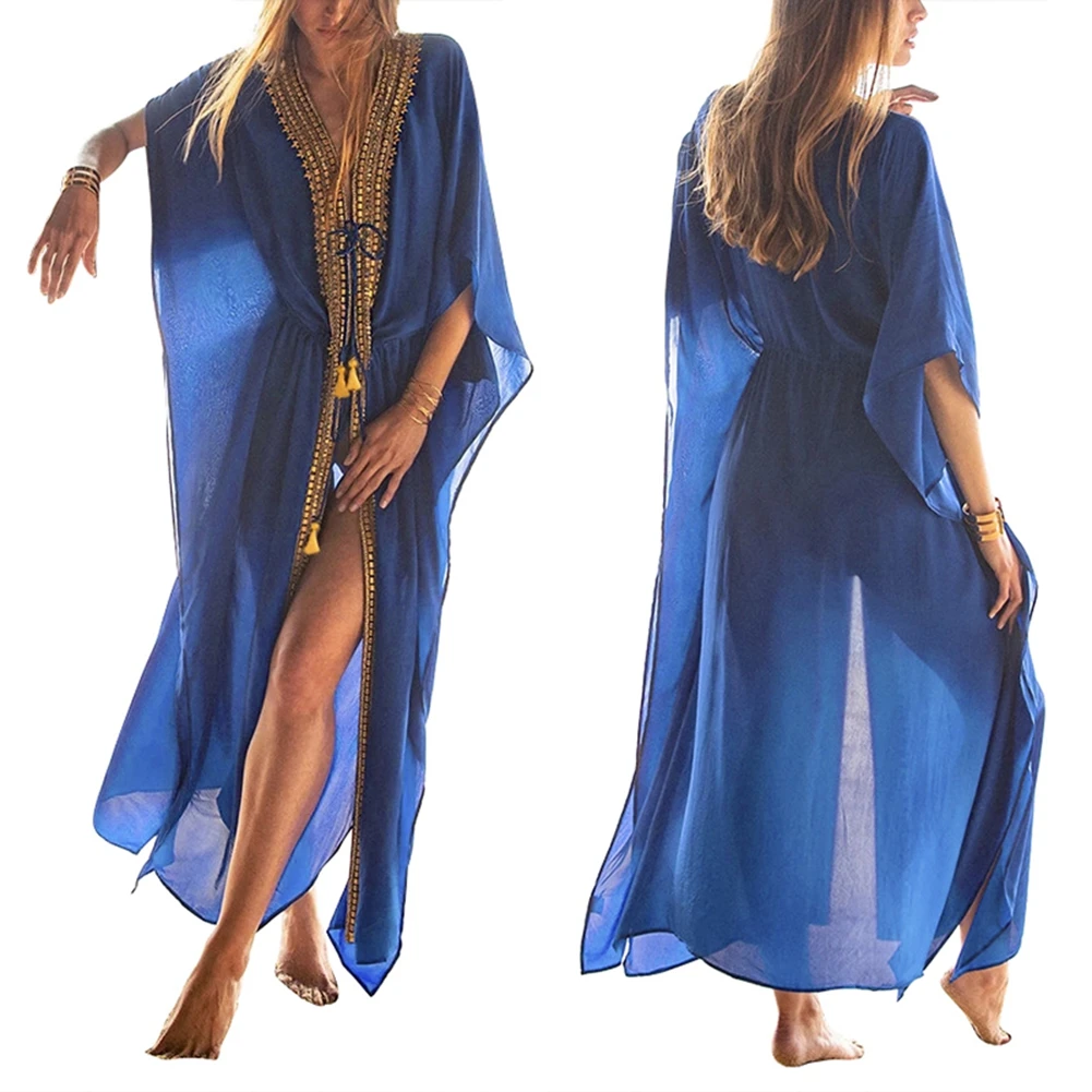 Женская прозрачная накидка на бикини купальник купальный костюм летнее пляжное