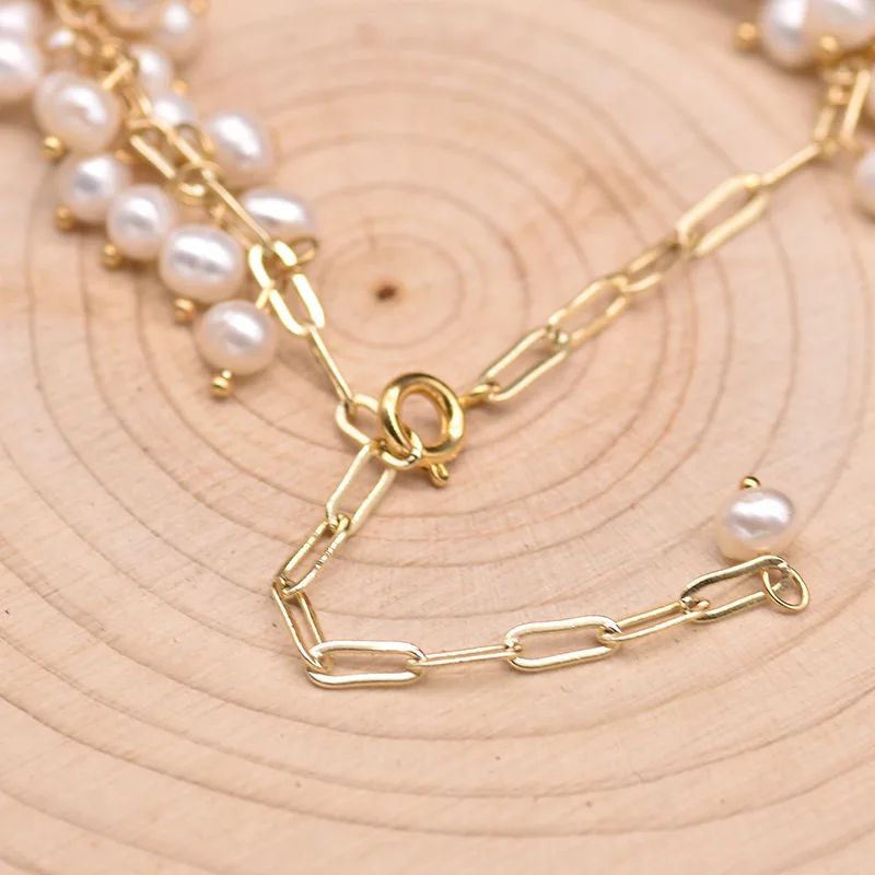 

Original Handmade Natural Fresh Water White Pearl Bracelet for Women Wedding Party Fashion Jewelry Gifts Jewellery Accesorios