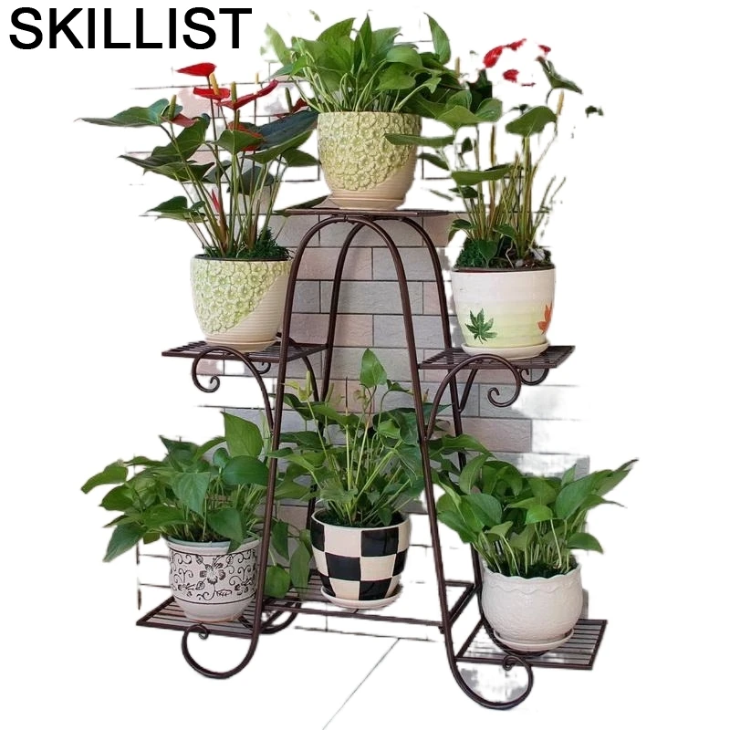 

Piante Decor Iron Shelves Dekarosyon Rack Salincagi Planten Rek Metal Garten Dekoration Balcony Flower Balcon Balkon Plant Shelf