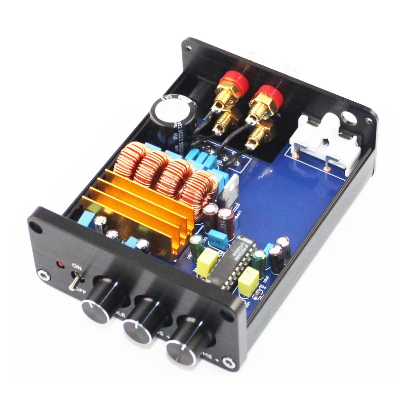 

YWJJX 2020 Mini TPA3116+LM1036 Tone Digital Amplifier HIFI Home Amplifier Desktop Audio Fever 50W*2 Mini Amplifier