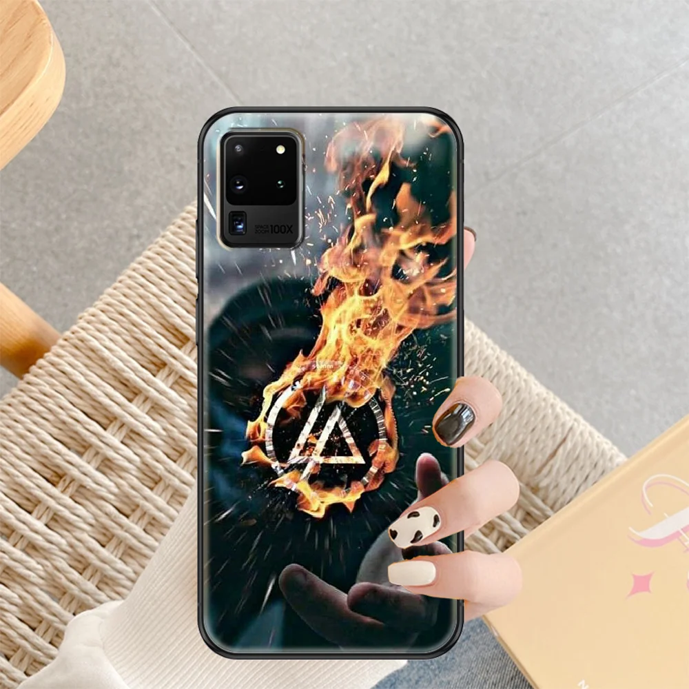 

linkin band rock Phone case For Samsung Galaxy Note 4 8 9 10 20 S8 S9 S10 S10E S20 Plus UITRA Ultra black painting cover tpu