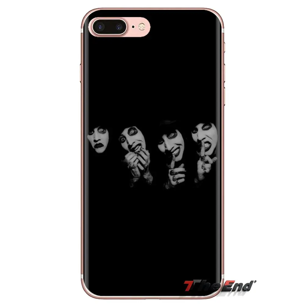 Менсона прозрачные чехлы из термопластичного полиуретана для iPhone XS Max XR X 4 4S 5 5S 5C SE
