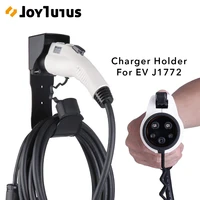 ev charger holder for sae j1772 evse electric vehicle for ev car wall mount connector holster dock with screws