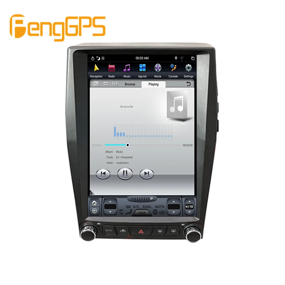 Автомобильный радиоприемник в стиле Тесла 13 6 дюймов Android 8 1 вертикальный экран