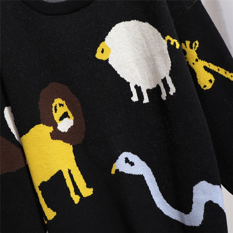 

2020 Autumn And Winter Sweater Female Harajuku Retro Long Sleeve O-Neck Women's Casual Warm PulloverNew Korean Clothes Oversized