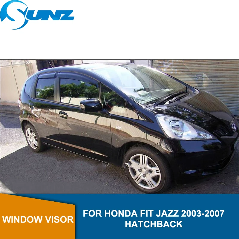 Боковые дефлекторы Winodow для HONDA FIT JAZZ 2003 2004 2005 2006 2007 хэтчбек оконный козырек вентиляционные шторы защита от дождя SUNZ