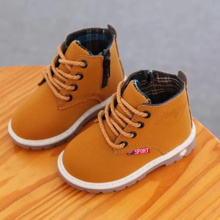 Autumn Winter new Fashion Children's shoes Children Kid Girls Boys Ankle Sport Short Boots Casual 1-6 years old | Детская одежда и