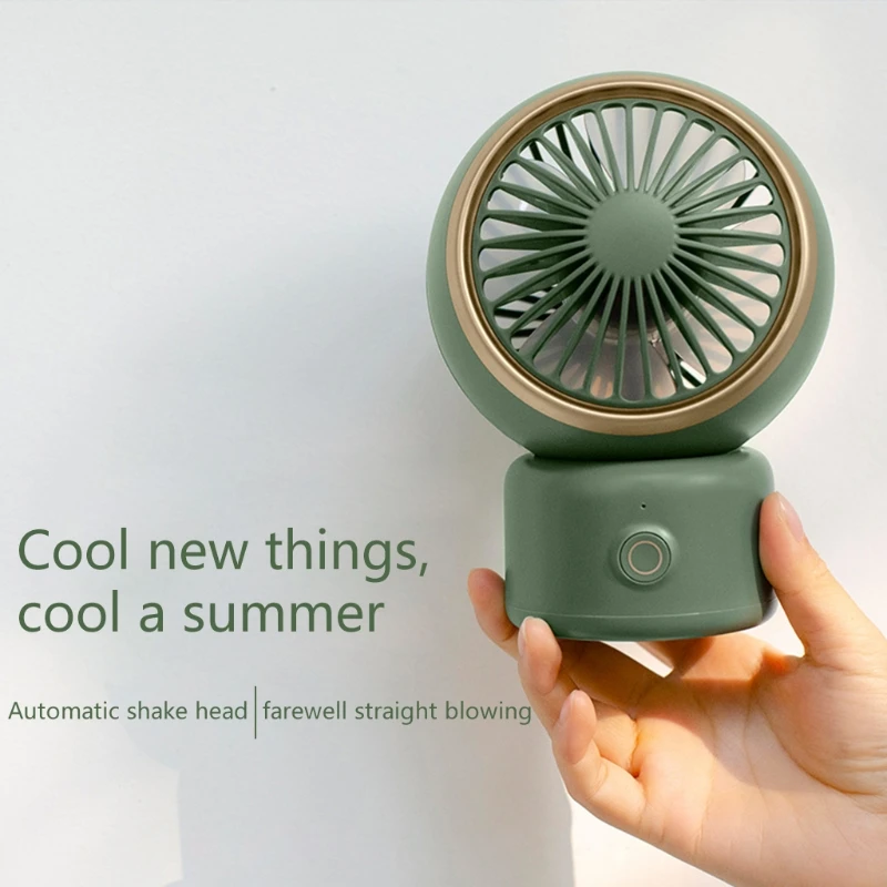 

Mute Rotatable Desk Fan USB Chargeing Mini Personal Fan 3 Wind Modes Portable Wireless USB Fan for Dorm Home Office