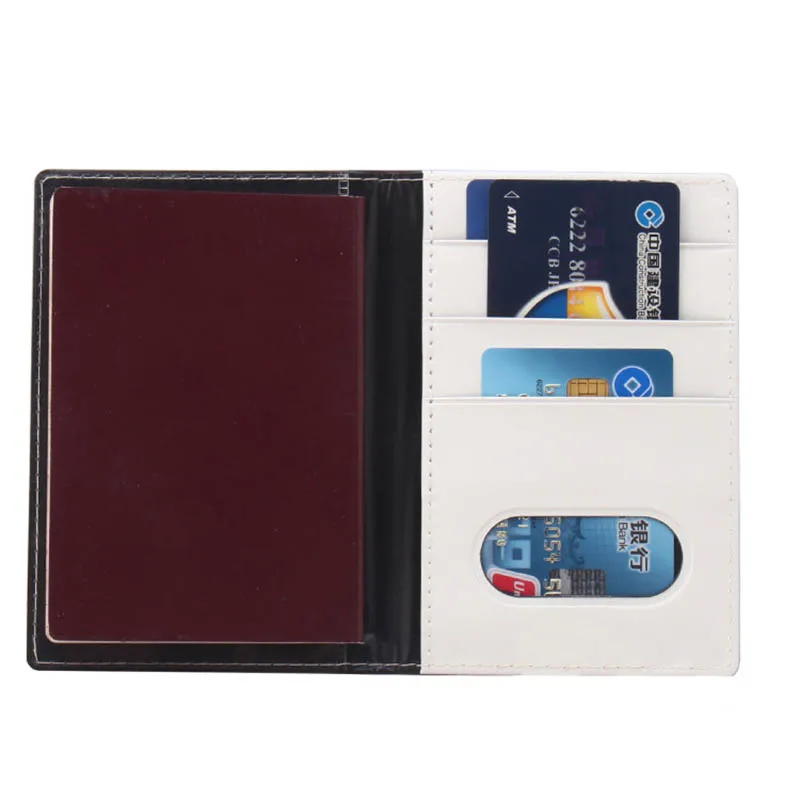 Чехол для паспорта с милыми животными женщин и чехол держателем кредитных карт в