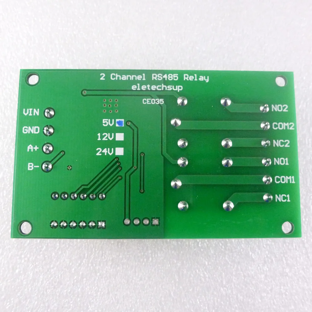 DC 5V/12V/24V 2 канала RS485 реле с протоколом Modbus RTU ptz-камеры блок программируемого