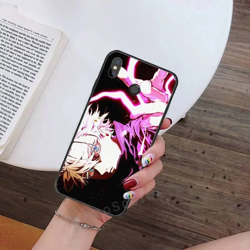 

Anime Jujutsu Kaisen Gojo Ryomen Phone Case For Xiaomi Redmi note 4 4X 8T 9 9s 10 K20 K30 cc9 9t pro lite max cover funda coque