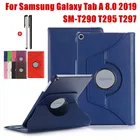 Для Samsung Galaxy Tab A 8,0 дюймов 2019 SM-T290 T295 T297 чехол 360 градусов вращающийся стенд PU кожаный чехол для планшета