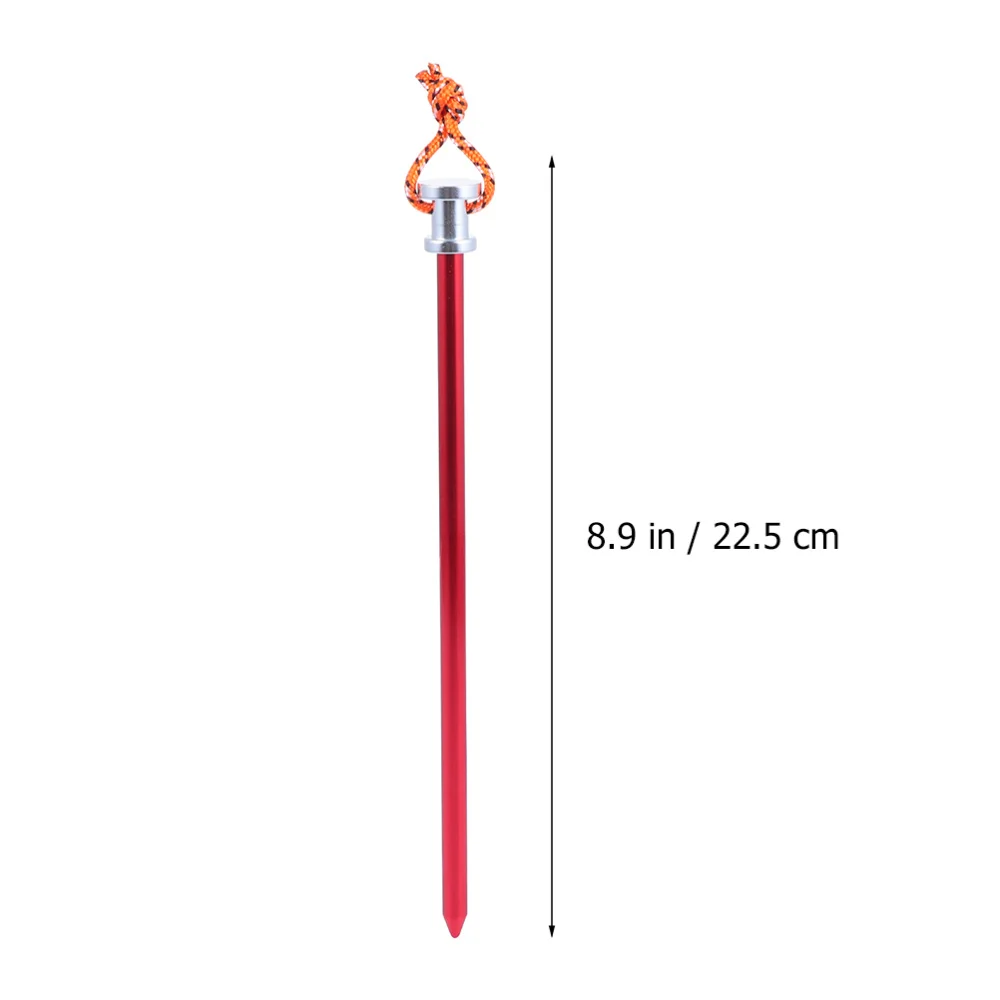 

8PCS Aluminum Alloy Ground Nail Portable Camping Ground Pegs Tent Nail