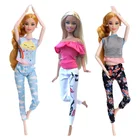 Барби аксессуары для куклы ручной работы модный костюм, повседневная одежда, футболка, штаны, различные стили, аксессуары для кукол Барби